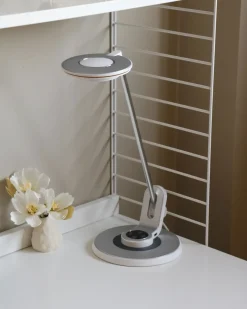 LED skrivebordslampe CORVUS Med dæmpning Metal Hvid/sølv