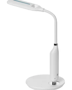 LED skrivebordslampe CYGNUS Med dæmpning Metal Hvid