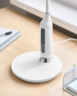 LED skrivebordslampe CYGNUS Med dæmpning Metal Hvid