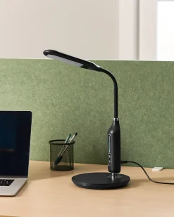 LED skrivebordslampe CYGNUS Med dæmpning Metal Sort