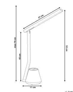 LED skrivebordslampe DENEB Med dæmpning Hvid