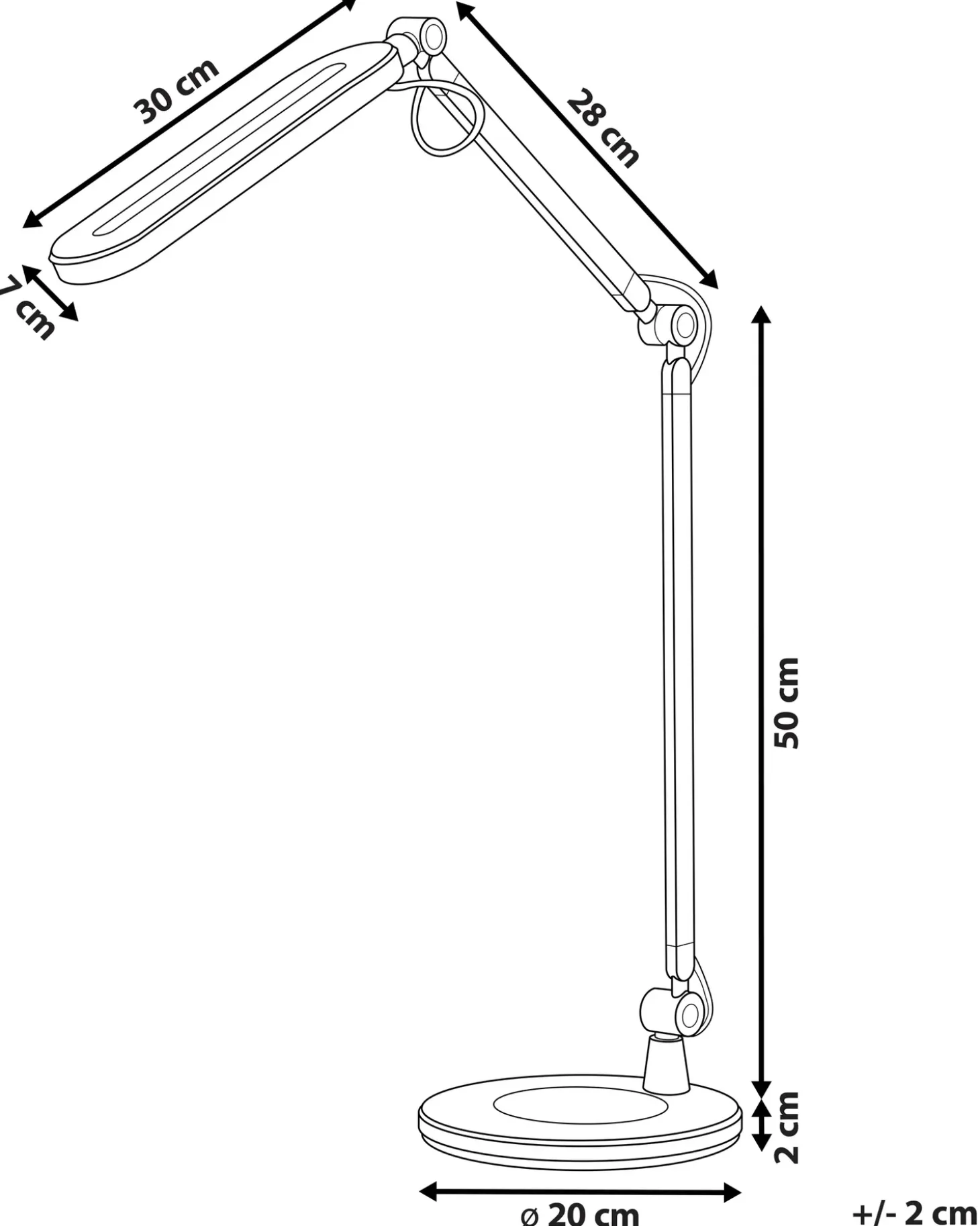 LED skrivebordslampe GRUS Med dæmpning Metal Sort