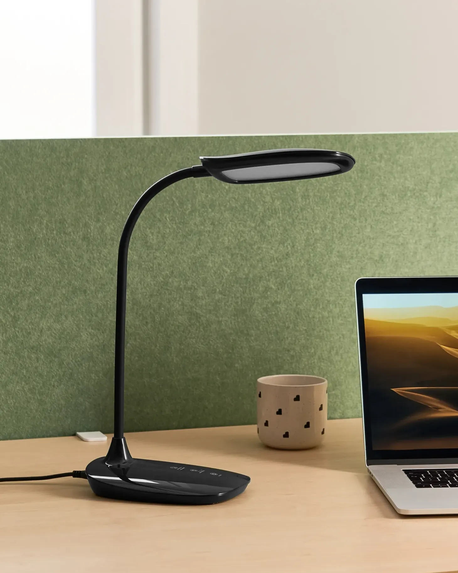 LED skrivebordslampe HYDRA Med dæmpning Sort