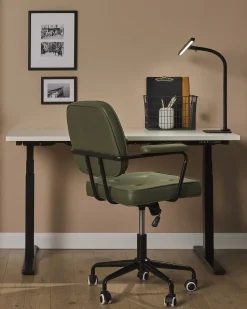 LED skrivebordslampe KOURIS Med bevægelsessensor Metal Sort