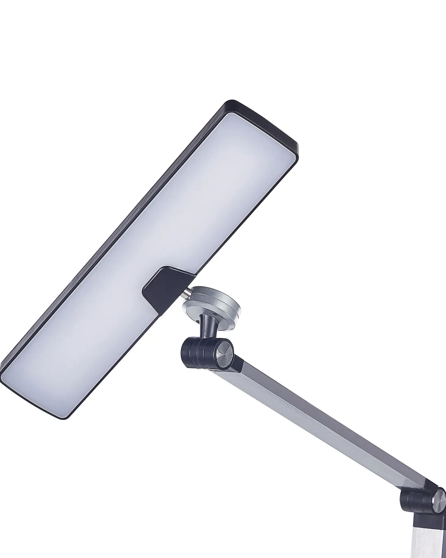 LED skrivebordslampe LACERTA Med trådløs oplader Metal Sølv
