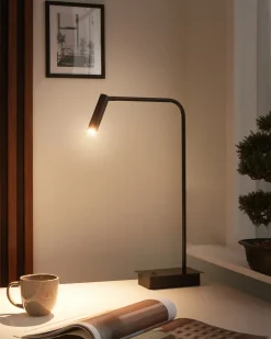 LED skrivebordslampe LAWSON Justerbar Metal Sort