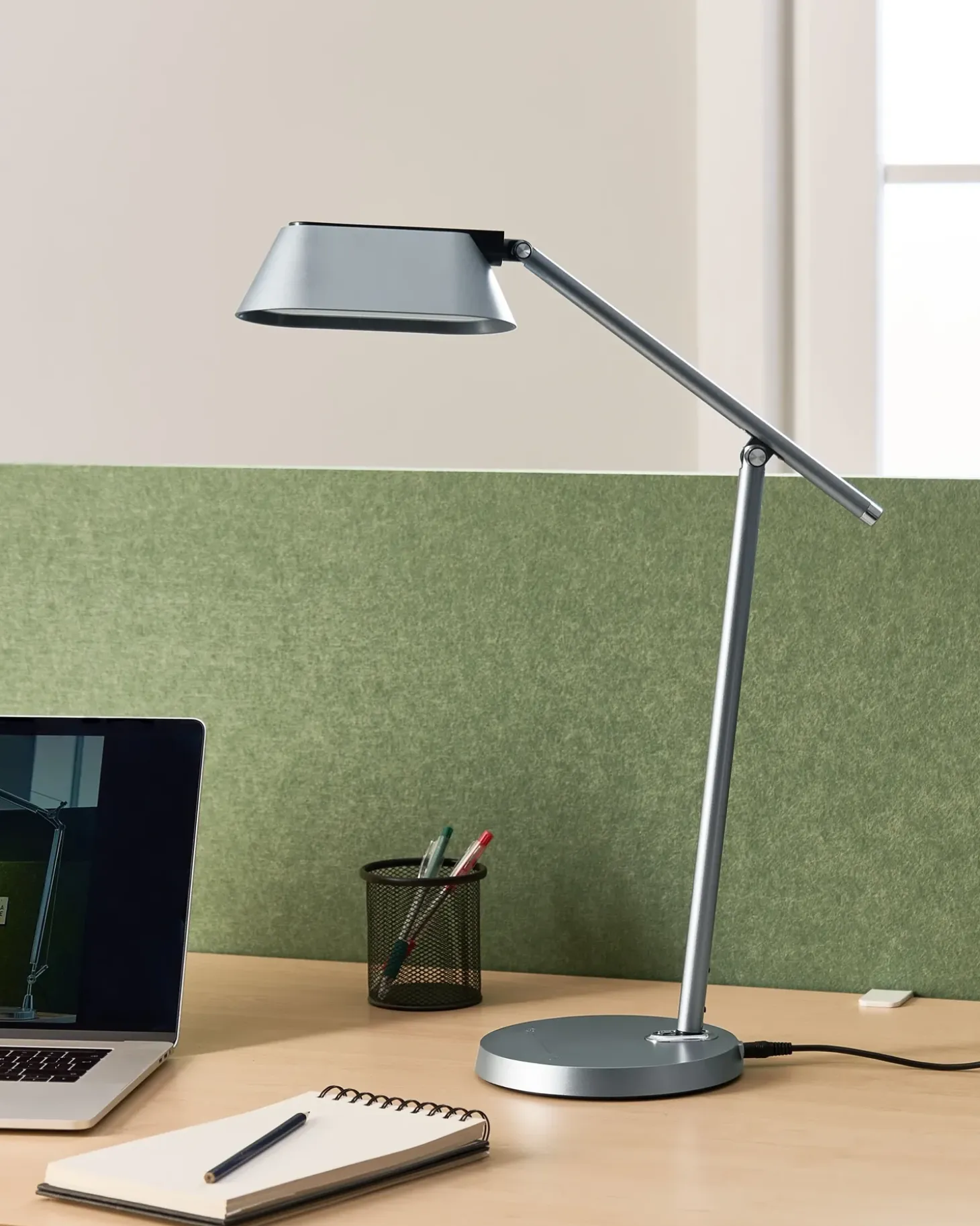 LED skrivebordslampe LEONIS Med dæmpning Grå