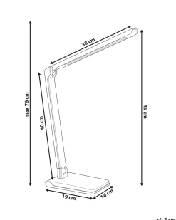 LED skrivebordslampe PICTOR Med dæmpning Hvid