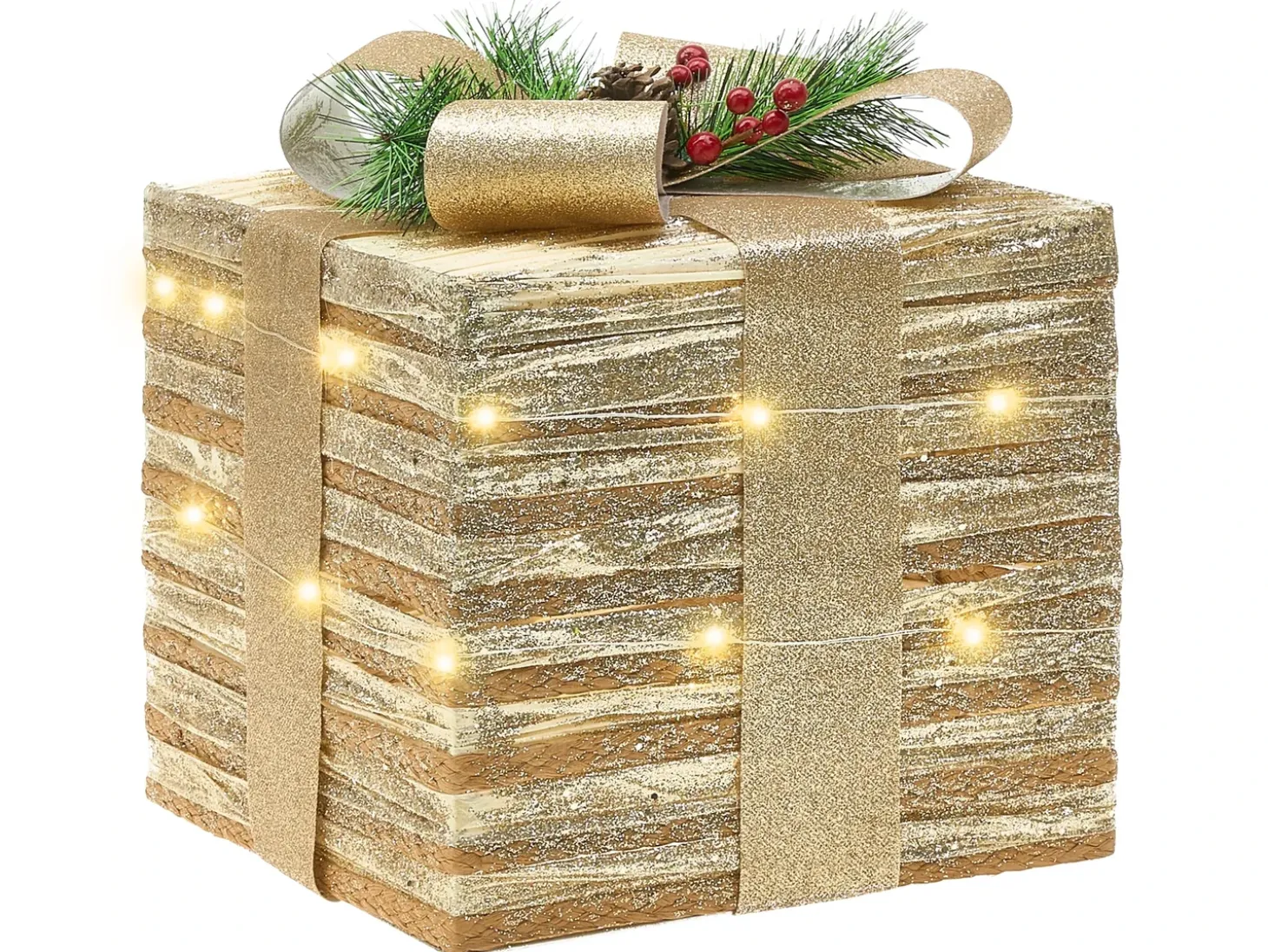 LED TOFTE Julegaver 20/25/30 cm Guld