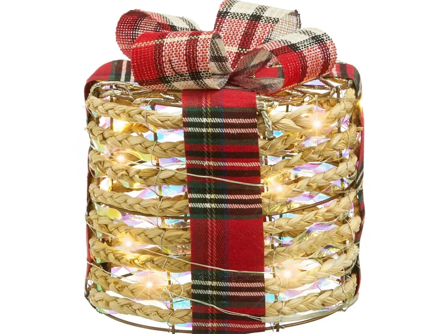 LED VEJLEN Julegaver 20/25/30 cm Beige