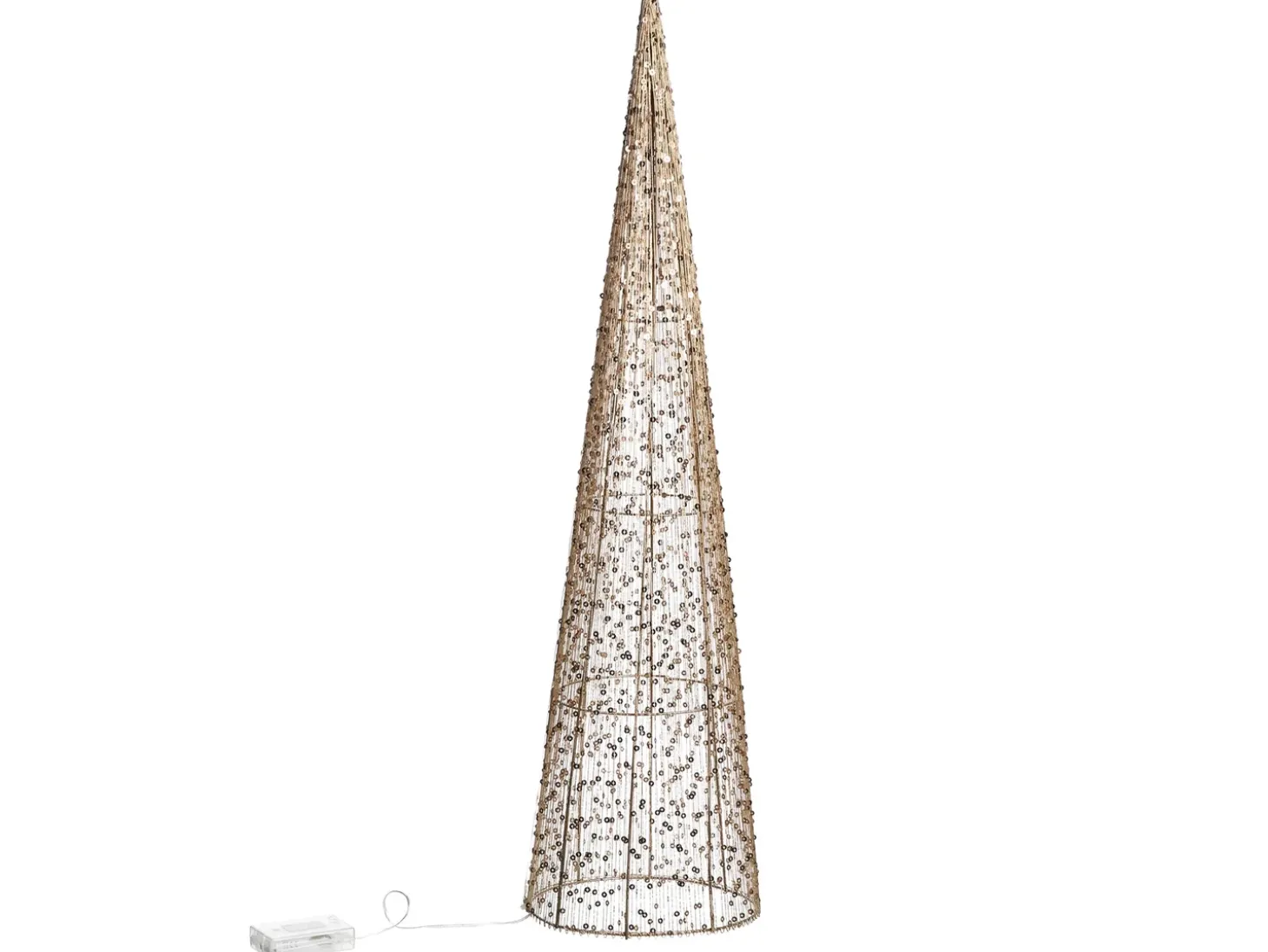 LED VEJLESO Juletræ 40/60/80 cm Guld
