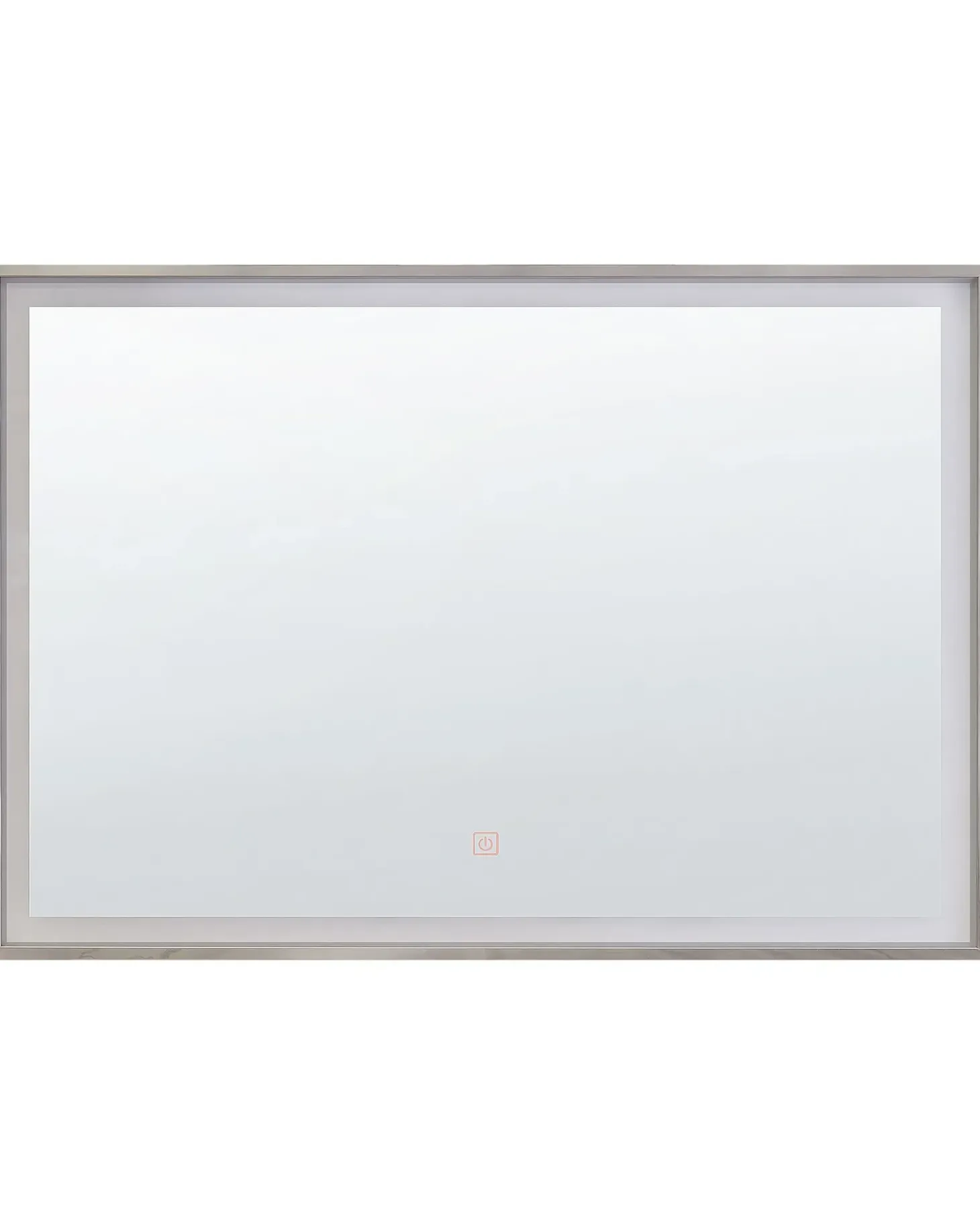 LED-badeværelsesspejl ARGENS 80 cm 60 cm Sølv