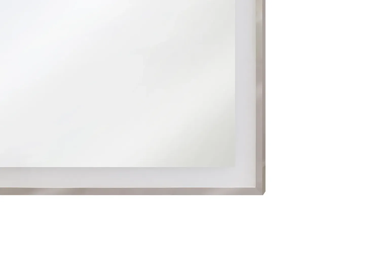 LED-badeværelsesspejl ARGENS 80 cm 60 cm Sølv