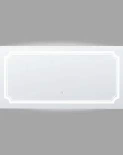 LED-badeværelsesspejl ARROMACHNES 120 cm 60 cm Sølv