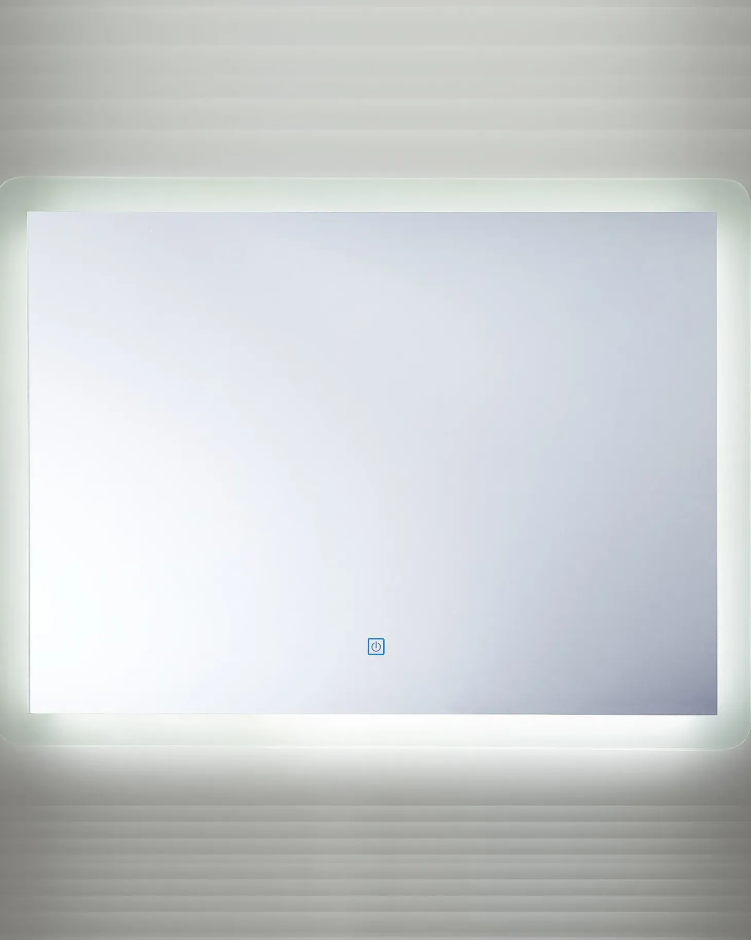 LED-badeværelsesspejl CORROY 80 cm 60 cm Sølv