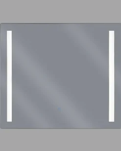 LED-badeværelsesspejl LIRAC 70 cm 60 cm Sølv