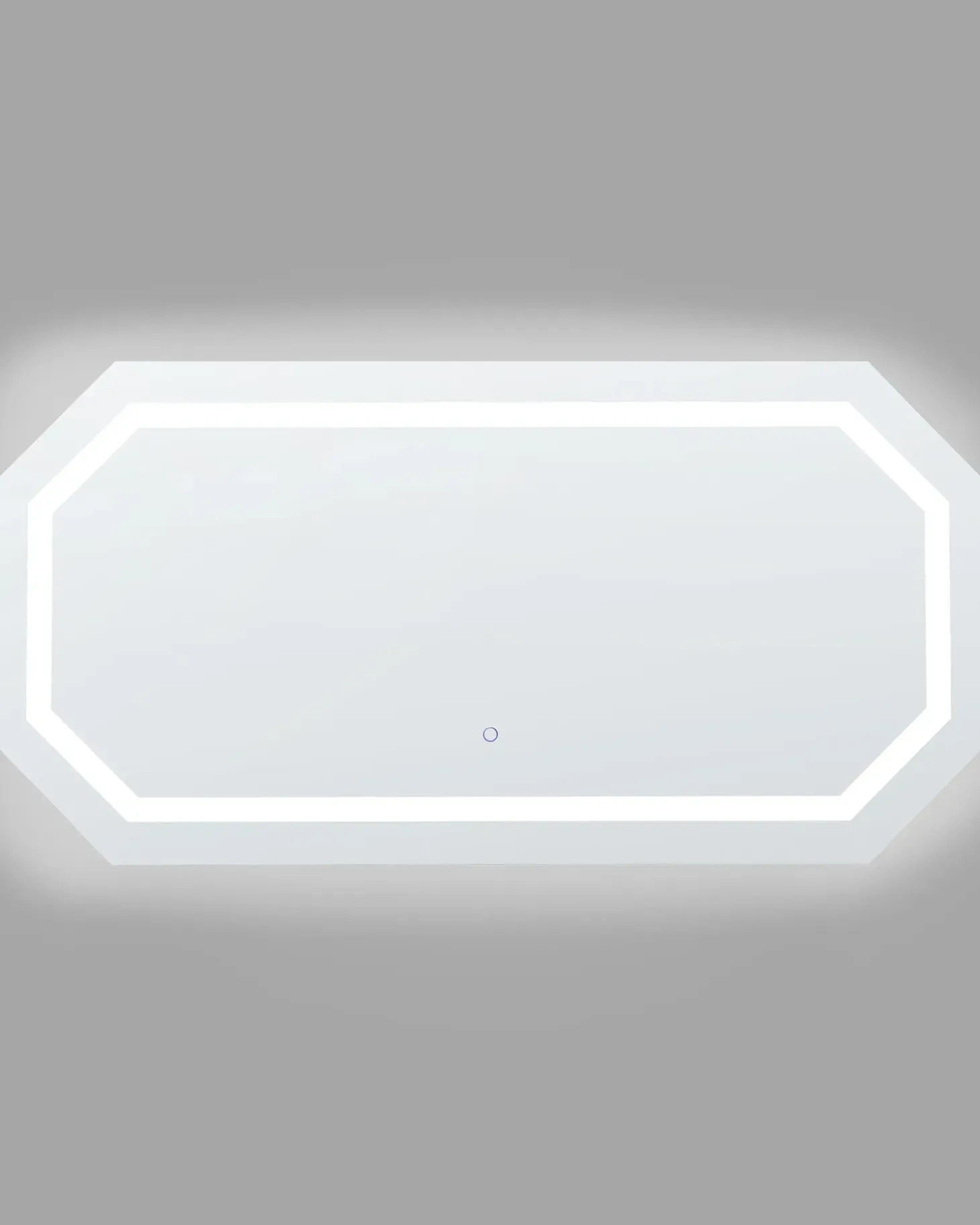 LED-badeværelsesspejl LOCMARIAQUER 120 cm 60 cm Sølv