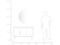 LED-badeværelsesspejl LOUE 50 cm 100 cm Sølv