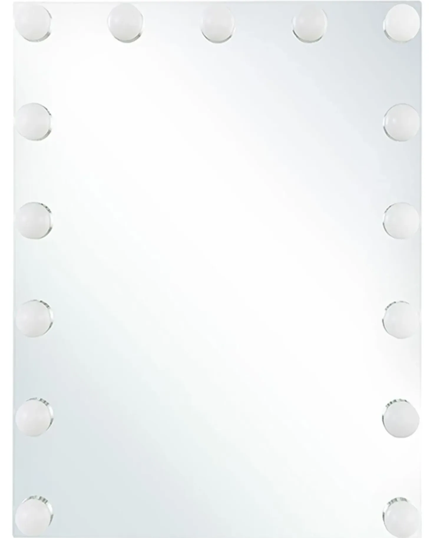 LED-badeværelsesspejl LUCENAY 40 cm 50 cm Sølv