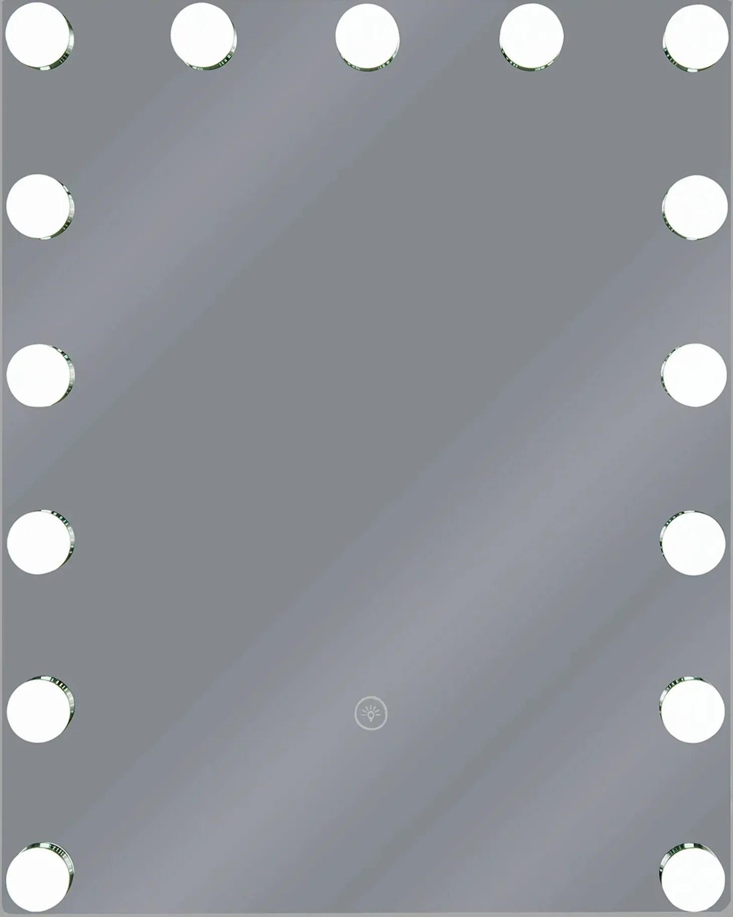 LED-badeværelsesspejl LUCENAY 40 cm 50 cm Sølv