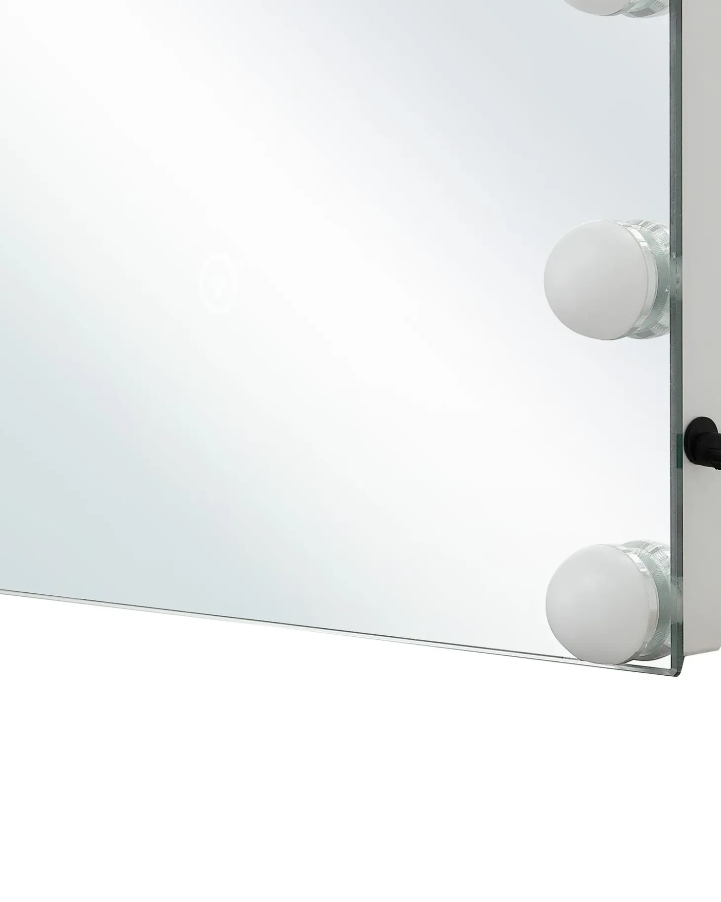 LED-badeværelsesspejl LUCENAY 40 cm 50 cm Sølv
