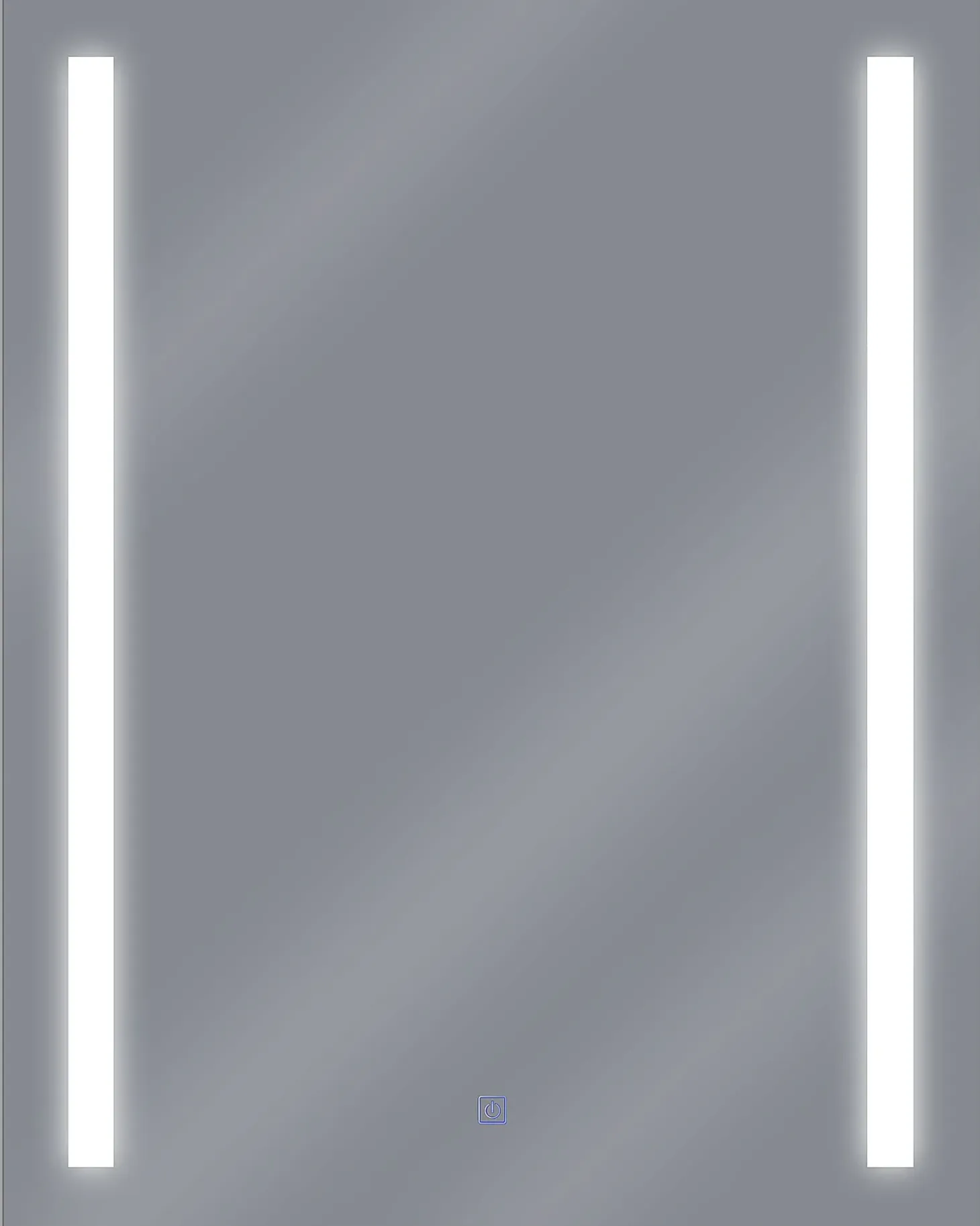 LED-badeværelsesspejl MARTINET 70 cm 90 cm Sølv