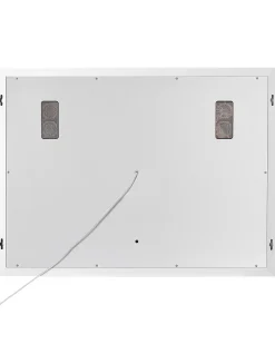 LED-badeværelsesspejl MONTARON 80 cm 60 cm Sølv