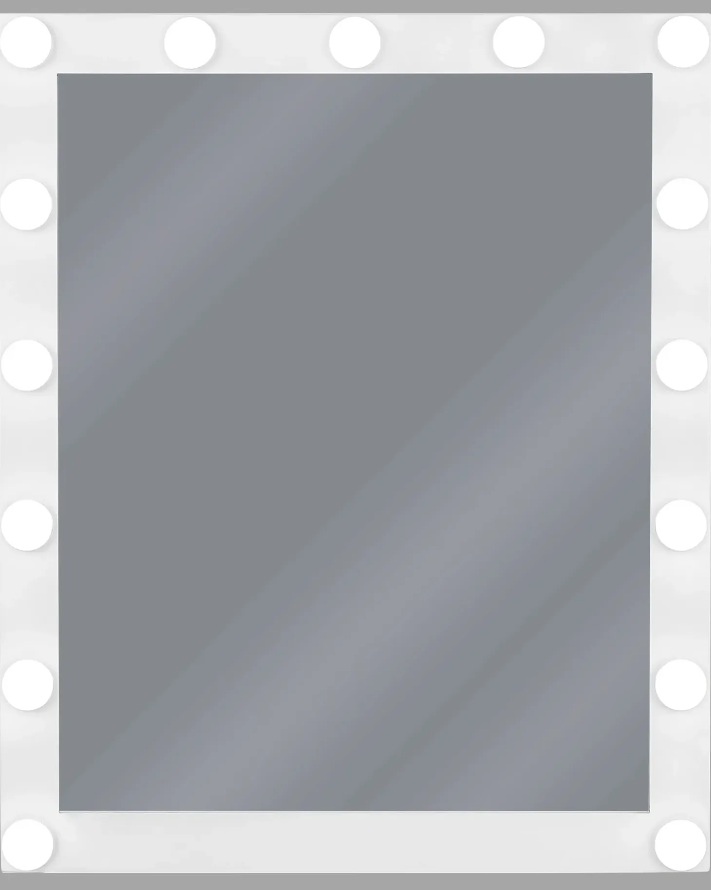 LED-badeværelsesspejl ODENAS 50 cm 60 cm Hvid