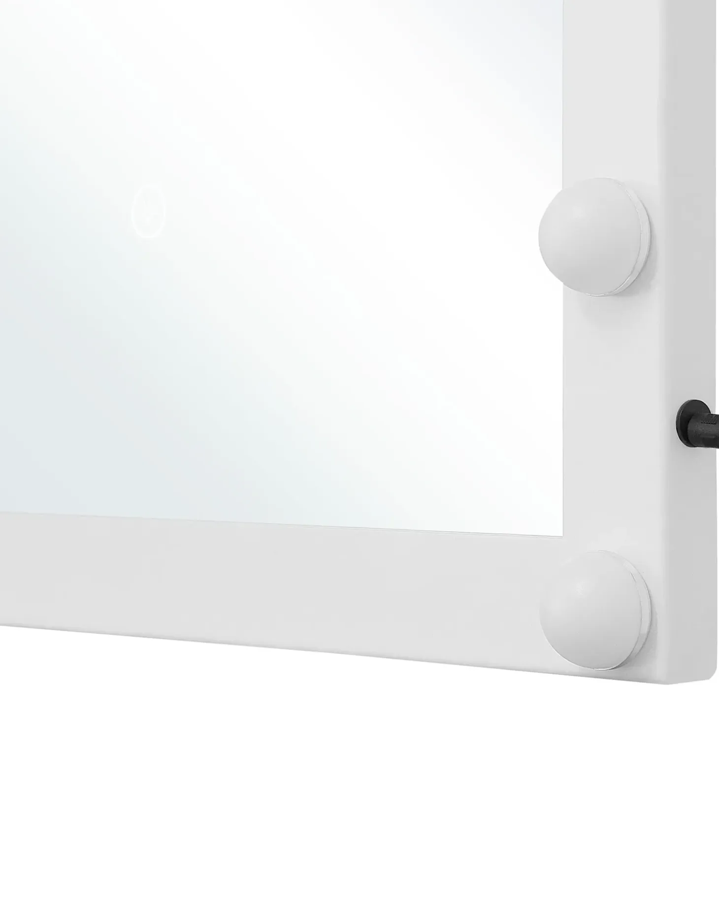 LED-badeværelsesspejl ODENAS 50 cm 60 cm Hvid