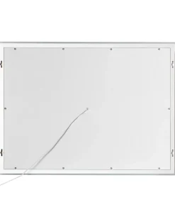 LED-badeværelsesspejl PRENOIS 80 cm 60 cm Sølv