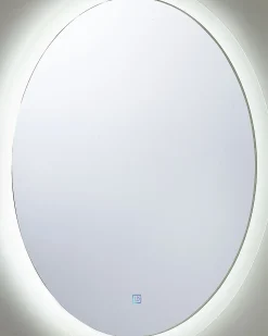 LED-badeværelsesspejl VIRIAT 60 cm 80 cm Sølv
