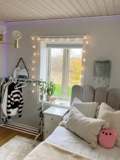 LED-bånd KIKORI 500 cm Med fjernbetjening Hvid
