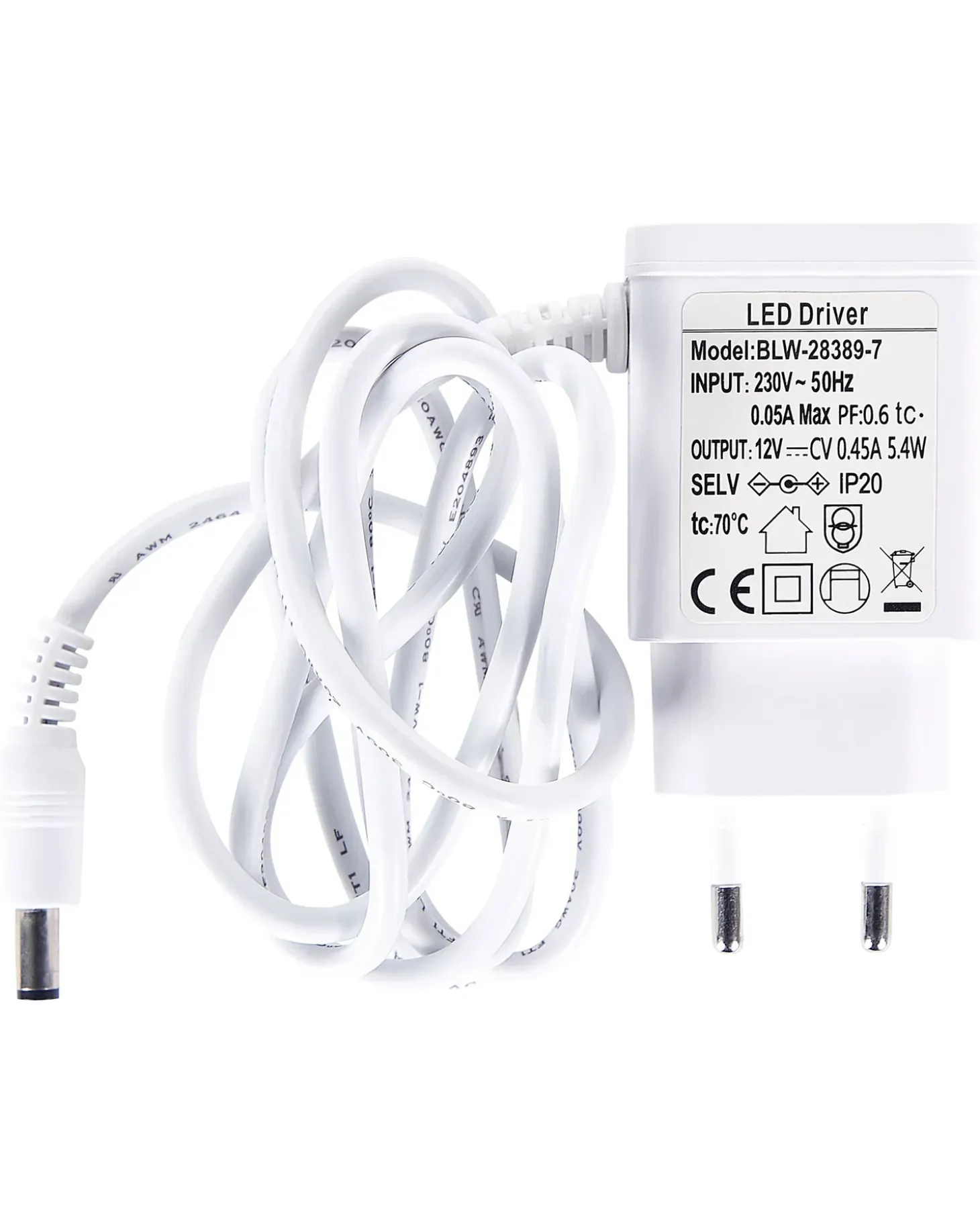LED-gulvlampe ANDROMEDA Med dæmpning Metal Hvid