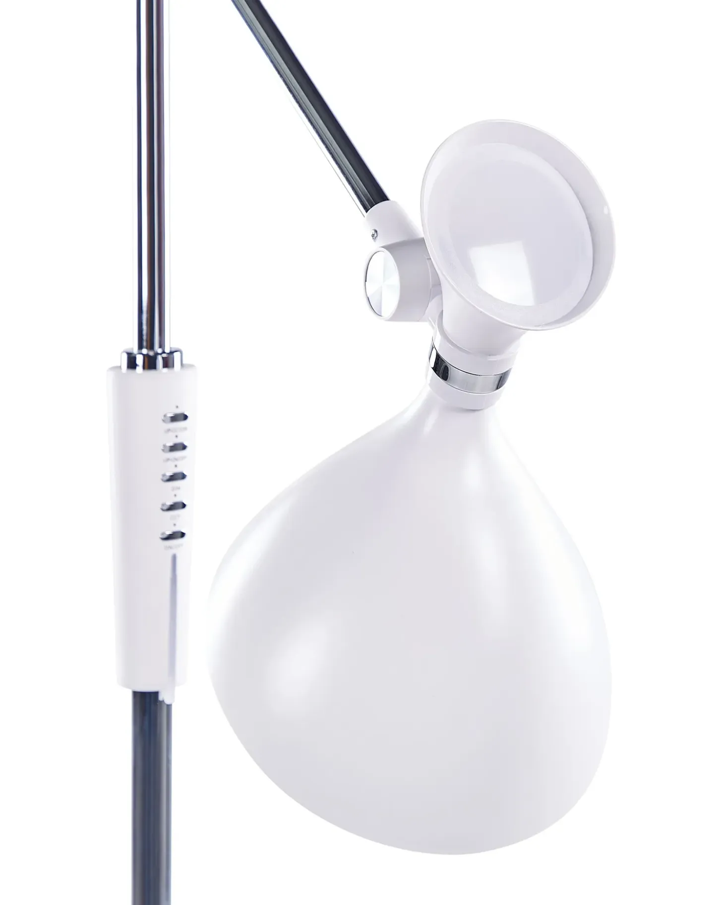 LED-gulvlampe ANDROMEDA Med dæmpning Metal Hvid