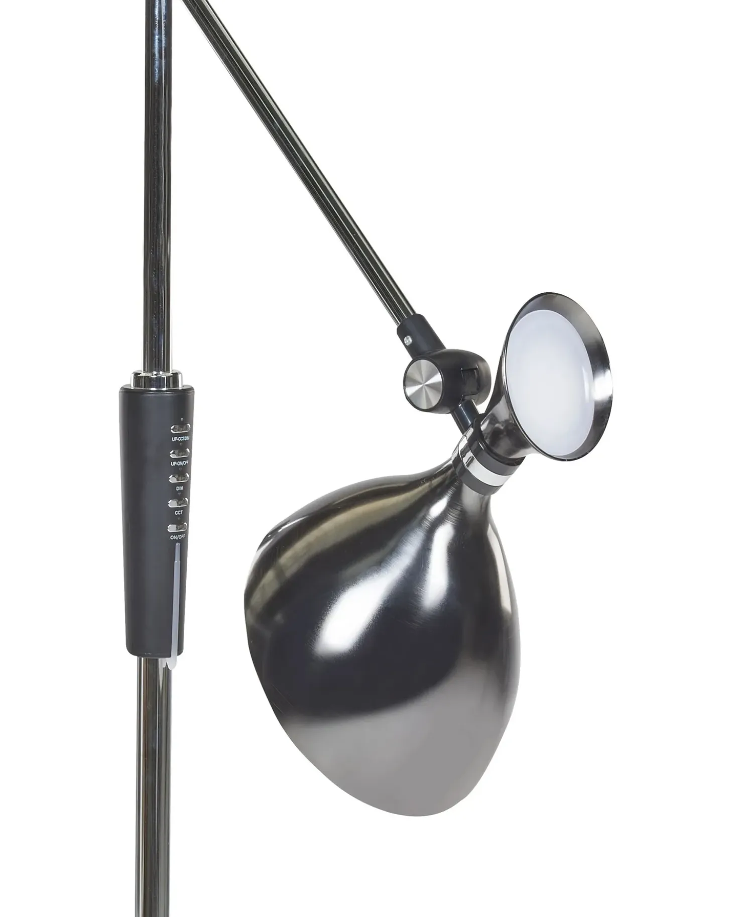 LED-gulvlampe ANDROMEDA Med dæmpning Metal Sølv