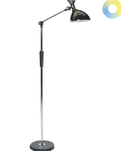 LED-gulvlampe ANDROMEDA Med dæmpning Metal Sølv