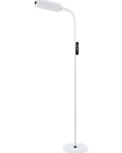 LED-gulvlampe ARIES Med fjernbetjening Med dæmpning Metal Hvid