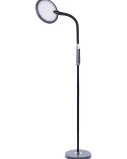 LED-gulvlampe CASSIOPEIA Med dæmpning Metal Sort
