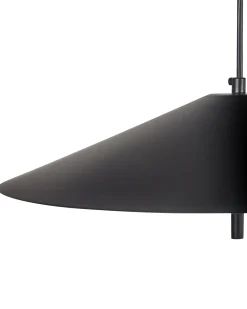 LED-gulvlampe COMALIE Metal Sort