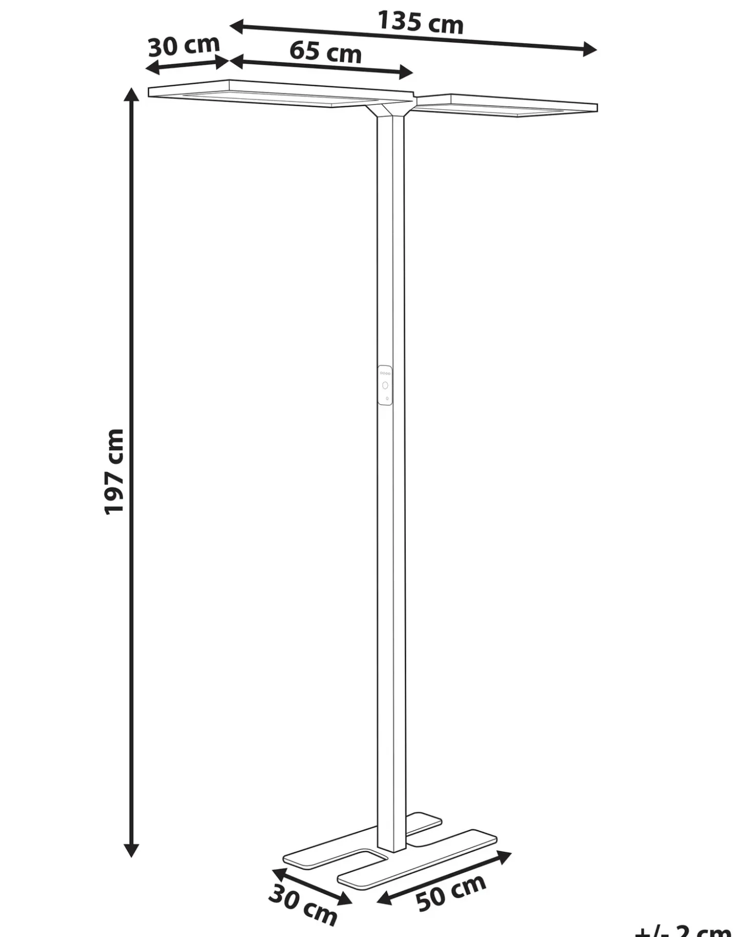 LED-gulvlampe SCULPTOR Med bevægelsessensor Metal Sølv