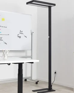LED-gulvlampe TAURUS Med dæmpning Metal Sort