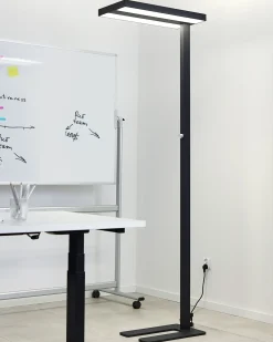 LED-gulvlampe TAURUS Med dæmpning Metal Sort