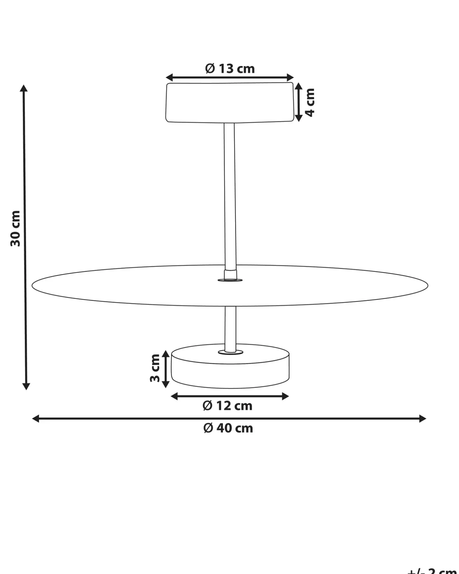 LED-pendel lampe AFRAM Metal Sort