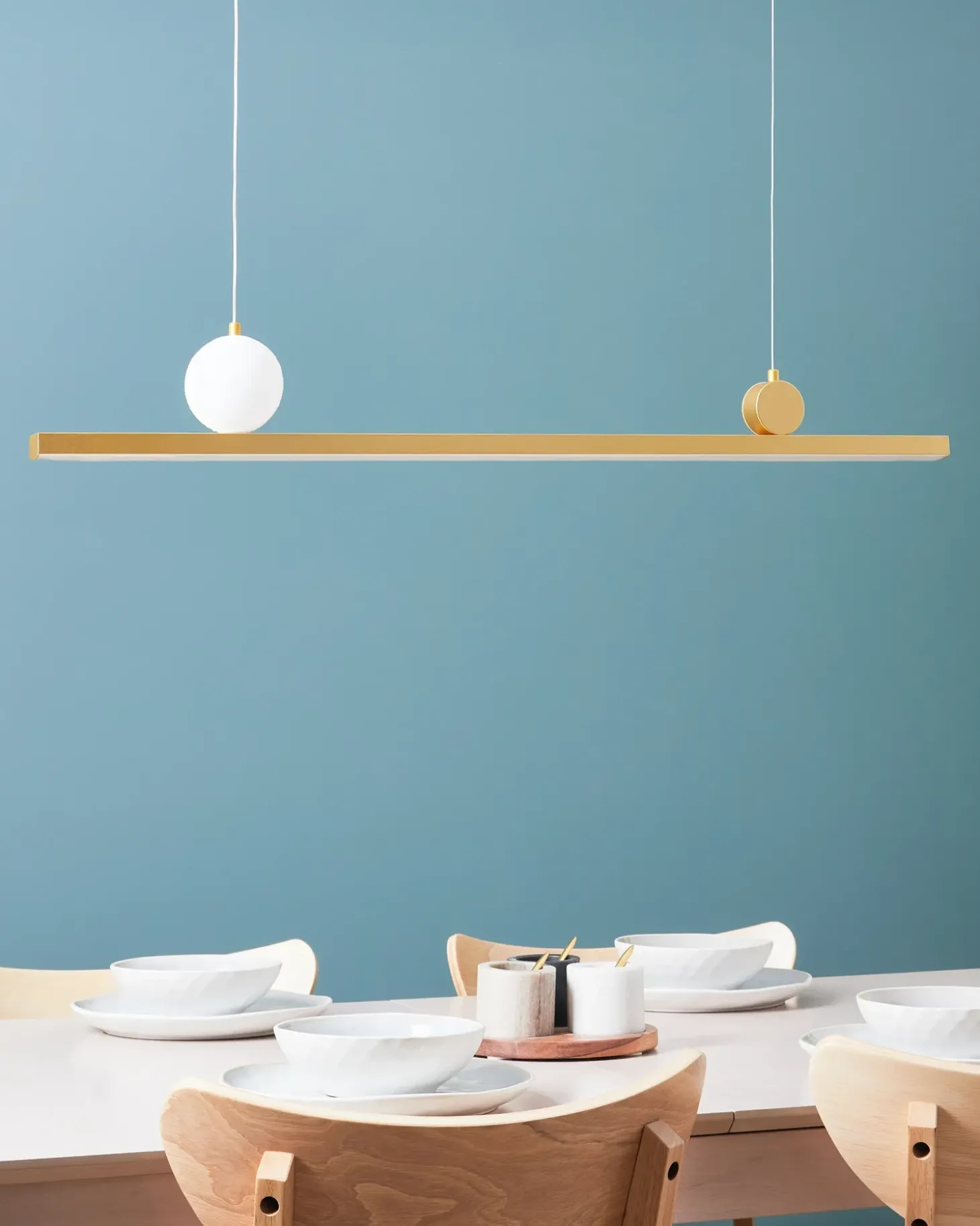 LED-pendel lampe ALWAND Metal Guld