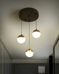 LED-pendel lampe ANKOBRA Metal Sort