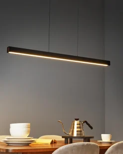 LED-pendel lampe ARENAS Med fjernbetjening Sort