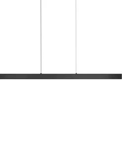 LED-pendel lampe ARENAS Med fjernbetjening Sort