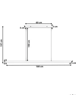LED-pendel lampe BADDANA Metal Sølv