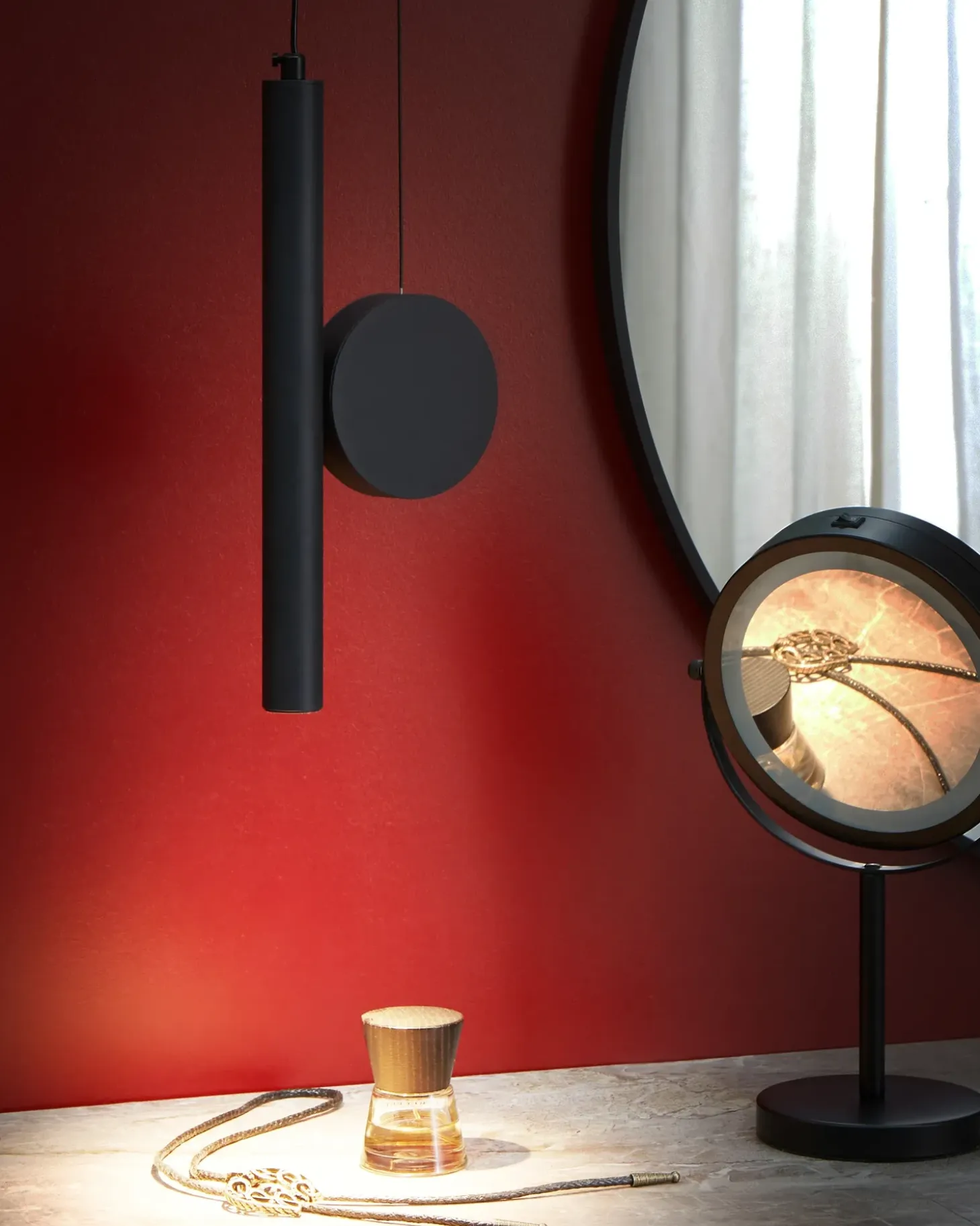 LED-pendel lampe DAMAS Metal Sort