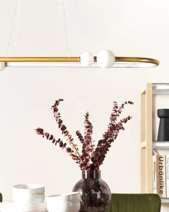 LED-pendel lampe FEALE Metal Guld